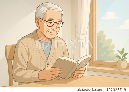 閱讀可以刺激老年人的大腦 132327749