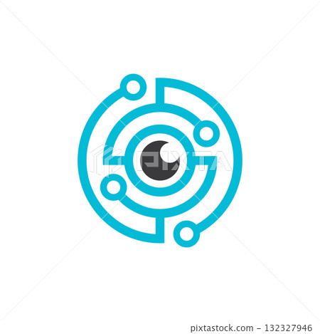 Eye technology illustration Eye technology illustration 132327946
