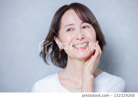 Beauty image Senior woman portrait 132329268