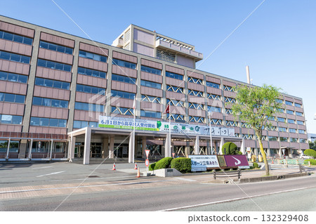 秋田縣秋田市秋田縣政府辦公室在晴天 秋田縣秋田市秋田縣政府辦公室在晴天 132329408