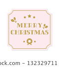 Christmas card with stylish decorations and classic frames 132329711