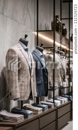 Businesswoman presenting data analysis smiling confident professional formal suit office growth chart teamwork leadership meeting 132329723