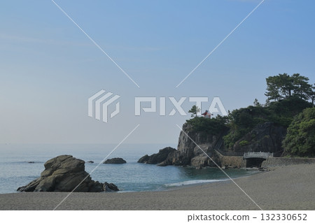 藍天白雲下的桂濱龍王岬 132330652