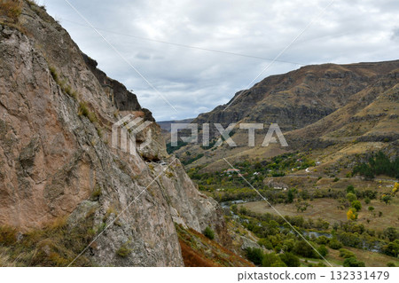 Vardzia Monastery cave city in Georgia 132331479
