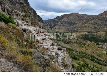 Vardzia Monastery cave city in Georgia 132331480
