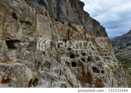 Vardzia Monastery cave city in Georgia 132331484