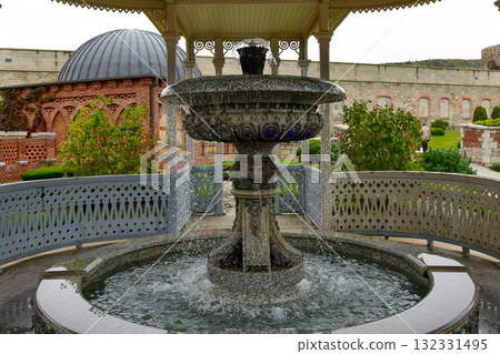 Akhaltsikhe (Rabati) palace garden with fountain pavilion, Georgia Akhaltsikhe (Rabati) palace garden with fountain pavilion, Georgia 132331495