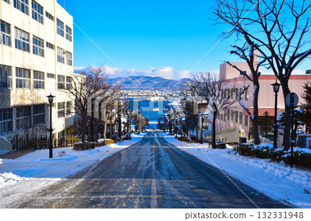 Winter Hakodate Hachimanzaka Winter Hakodate Hachimanzaka 132331948
