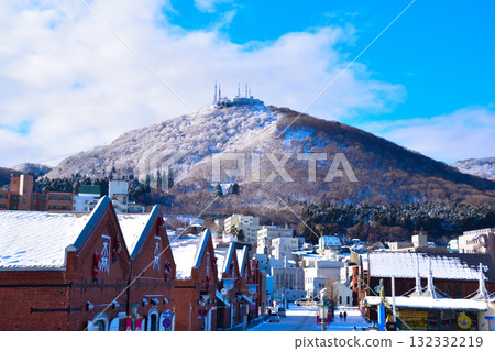 冬季函館紅磚倉庫群函館山 132332219