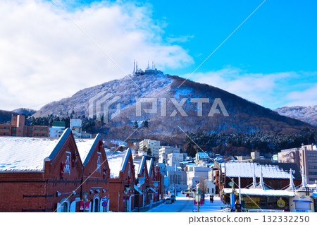 冬季函館紅磚倉庫群函館山 132332250