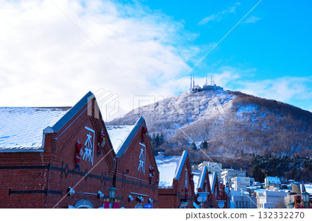 冬季函館紅磚倉庫群函館山 132332270