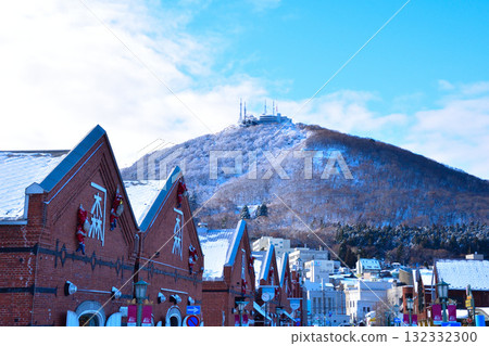 冬季函館紅磚倉庫群函館山 132332300