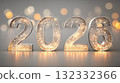 Numbers 2026 minimalistic New Year background 132332366
