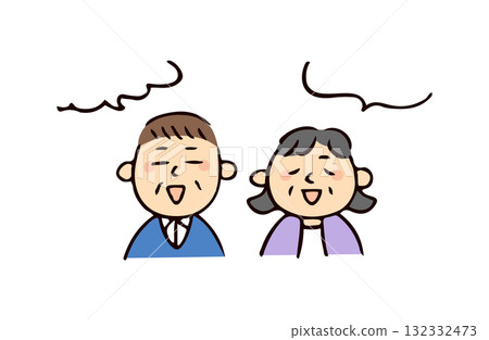 資深加上微笑例證 132332473