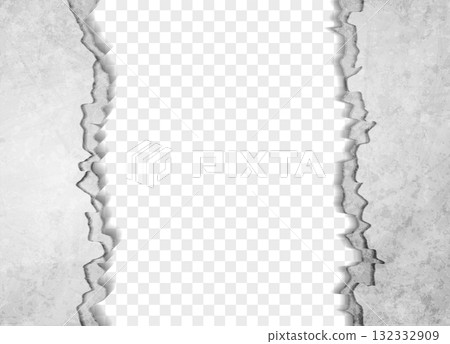 Grey white grunge broken concrete wall abstract background 132332909