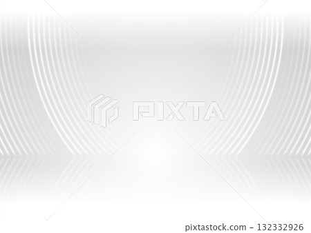 Grey white smooth curved waves abstract tech elegant background 132332926