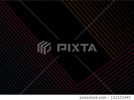 Minimal colorful lines abstract geometric tech background 132332945