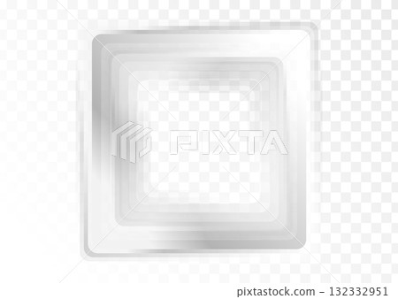 Light grey and white smooth glossy square abstract geometric background 132332951