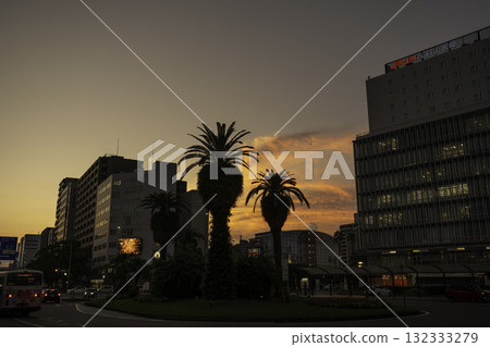 宮崎站西口站前環形交叉路口 宮崎縣宮崎市 宮崎站西口站前環形交叉路口 宮崎縣宮崎市 132333279