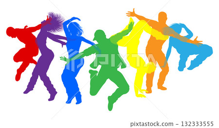 Dancers Silhouette Street Dance Poses Silhouettes 132333555