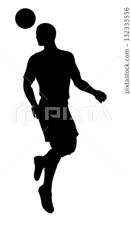 Football Soccer Player Silhouette Man Football Soccer Player Silhouette Man 132333556
