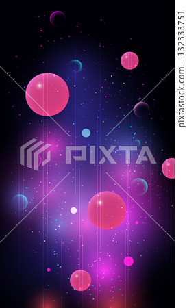 Vibrant Neon Galaxy Abstract Background with Glowing Pink and Blue Spheres, Digital Space Wallpaper for Modern Technology Futuristic Vibrant Neon Galaxy Abstract Background with Glowing Pink and Blue Spheres, Digital Space Wallpaper for Modern Technology Futuristic 132333751