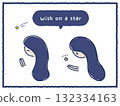 Shooting star wish woman color 132334163