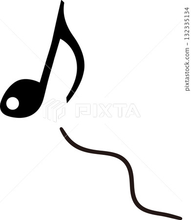音符旋律圖標 音符旋律圖標 132335134