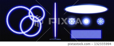 Blue led light strip elements Blue led light strip elements 132335994