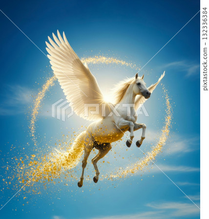 Flying White Horse Flying White Horse 132336384