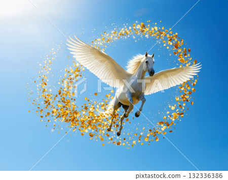 Flying White Horse 132336386