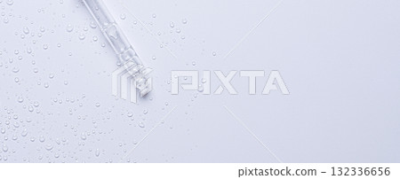 The texture of cosmetic micellar water or moisturizing toner. Copy space The texture of cosmetic micellar water or moisturizing toner. Copy space 132336656