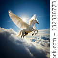 Flying White Horse 132336773
