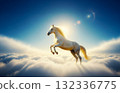 Flying White Horse 132336775