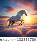 Flying White Horse 132336780