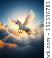 Flying White Horse 132336781