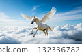 Flying White Horse 132336782