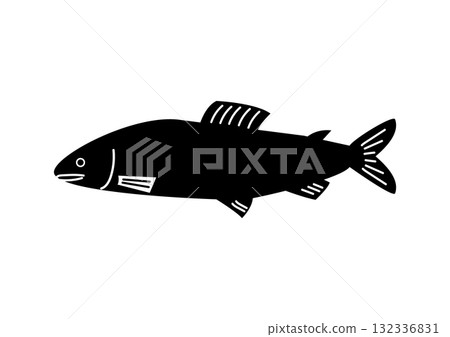 香魚的簡單輪廓 香魚的簡單輪廓 132336831