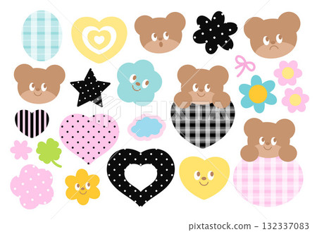 teddy bear, animal, vector 132337083