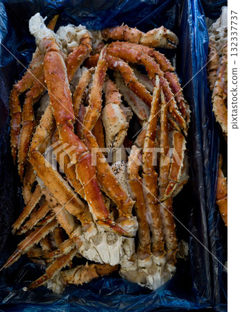 Several crab legs Several crab legs 132337737