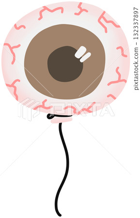 Halloween Balloon Featuring Brown Eyes 132337897