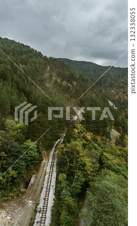 Scenic View of Sargan Eight Empty Railway 132338055