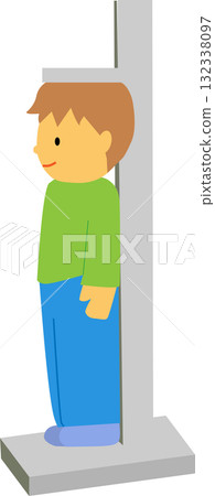 Person measuring height 132338097