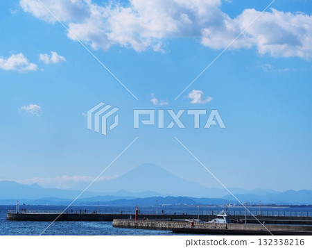 Mount Fuji as seen from Enoshima, Kanagawa Prefecture, October 132338216