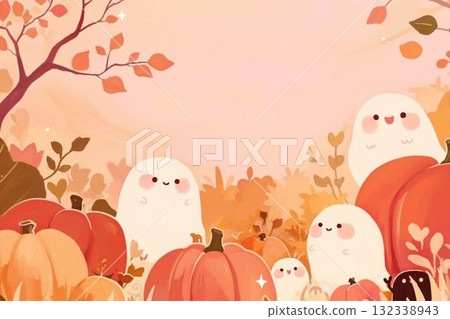 善良鬼的秋季南瓜田 132338943