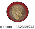 Miso soup with clams 132339538