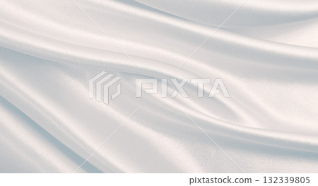Smooth elegant grey silk or satin luxury cloth as wedding background. Luxurious Christmas background or New Year background design 132339805