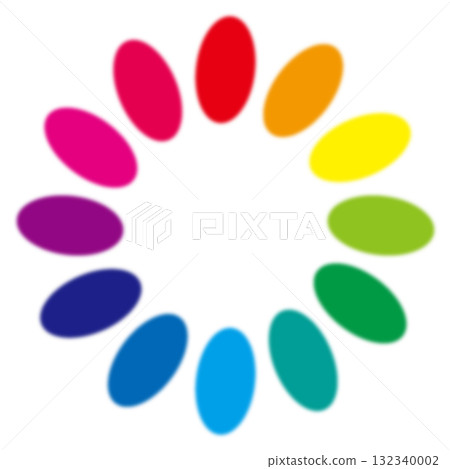 Blurred vertical 12-tone color wheel 132340002