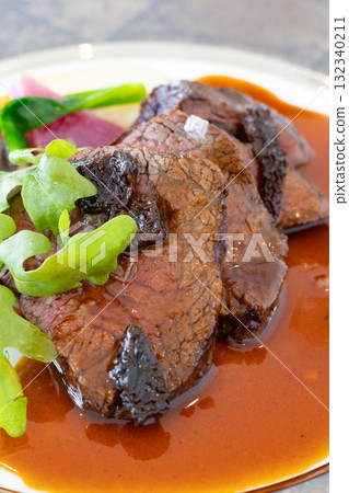 Delicious grilled Japanese Black beef fillet Delicious grilled Japanese Black beef fillet 132340211