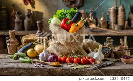 still life with autumn vegetables still life with autumn vegetables 132340475